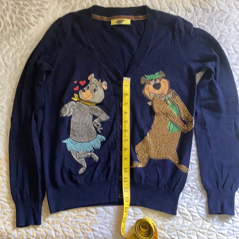 Hanna Barbera S/M sweater with buttons new never worn but washed.